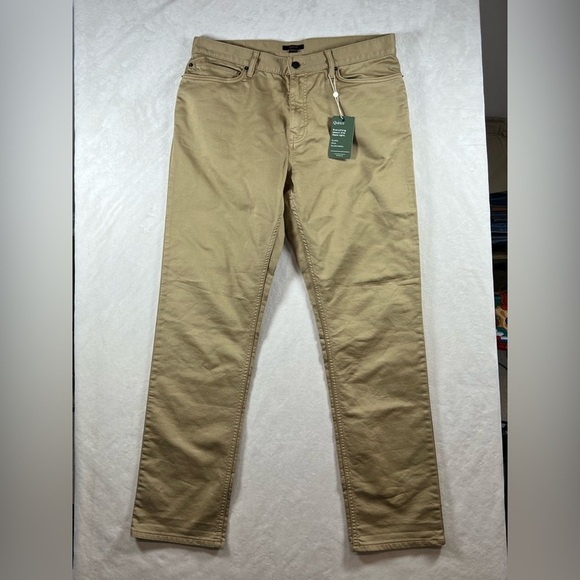 NWT Quince 32W 32L Dark Tan Classic Chino Pants Office Casual Pants C18 - Picture 1 of 10